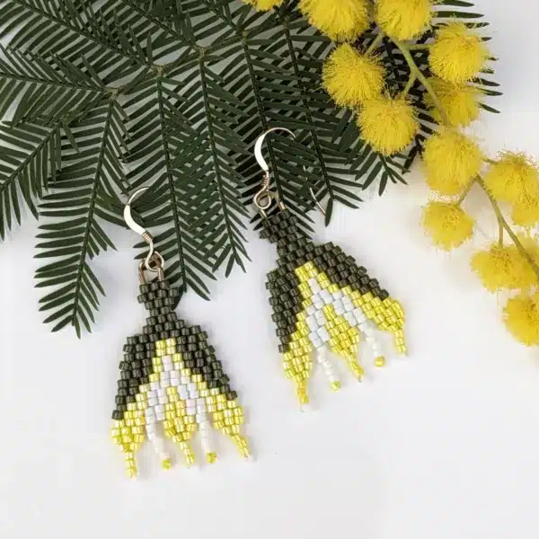 Boucles pendantes Mimosa