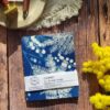 Carnet cyanotype mimosa, idéal pour l’écriture et le dessin