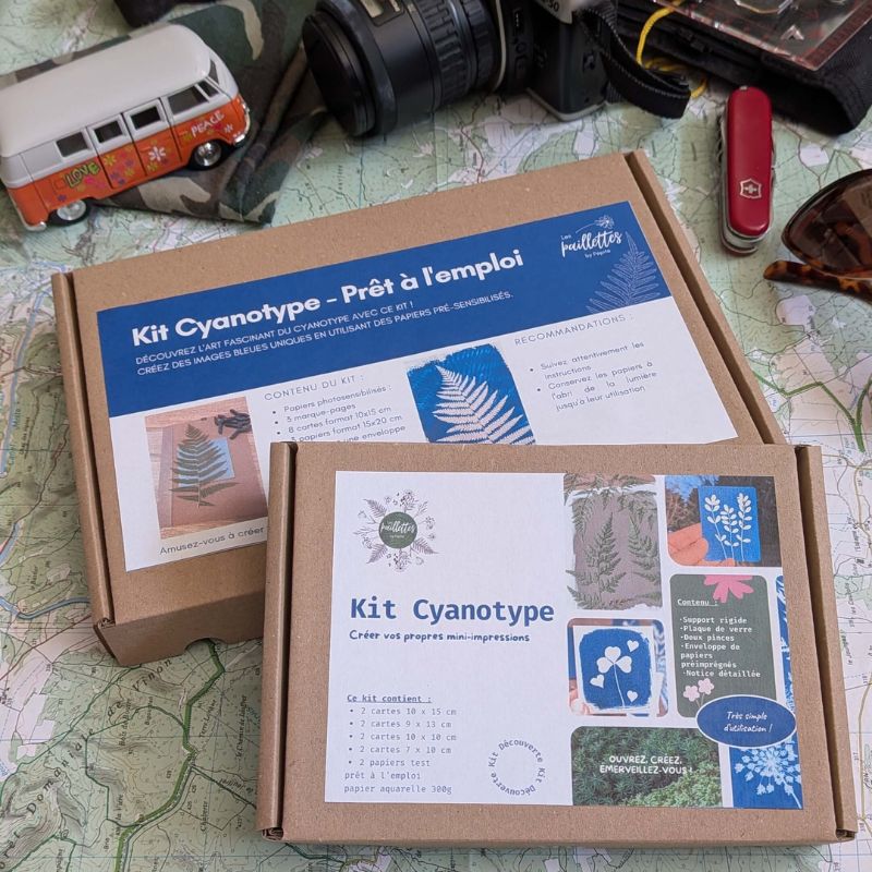 Kit cyanotype DIY papier prêt à l'emploi